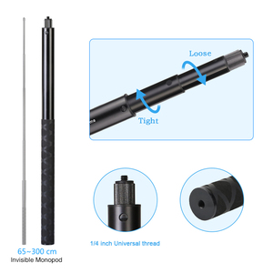 Perche à selfie extensible Hongdak pour guidon de moto, support réglable pour caméra GoPro <span class=keywords><strong>DJI</strong></span> Insta360 One R - Product Image 1