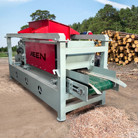 Machine industrielle à copeaux de bois pour litière de chevaux, volailles, bétail et animaux de compagnie avec double ou quatre arbres de coupe
