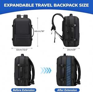 Expandable Carry on Travel <b>Backpack</b> for Airplanes-35L <b>Flight</b> Approved Business Weekender Bag for Men Women - Product Image 3