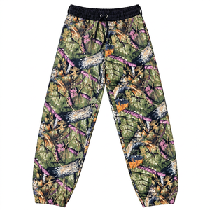 Pantalon de ski unisexe imprimé camouflage, taille à cordon de serrage, respirant, léger, polyester/nylon, style adulte, imperméable 10 000 mm - Product Image 1