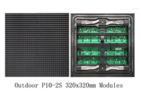 Module LED couleur pleine LJX P10 pour extérieur, série économe en énergie SMD3535, 320x320mm, 32x32 pixels, 5500CD, IP65, SDK, OEM, pour centre commercial