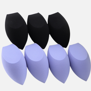 Éponge de maquillage en forme de fusée, Logo personnalisé, noir, violet, doux, sec et humide, Double usage, mélangeur cosmétique Double face - Product Image 4