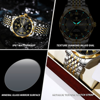 Jam Tangan Pria Binbond B6367 6367 Quartz Movement Tali Baja Tahan Karat Kalender Lengkap Bercahaya Mewah Bisnis Kasual