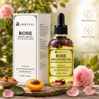Aceite de Masaje 120ml OEM/ODM, Aceite de Almendras Dulces y Semillas de Albaricoque, para Rostro, Cuerpo, Cabello y Uñas, 100% Puro, Prensado en Frío, Antioxidante