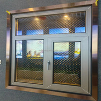 Ventanas Corredizas Modernas de PVC Blanco con Diseño Reforzado, Malla de Acero Inoxidable para Hoteles, Exteriores, Baños y Cocinas