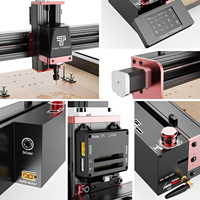 Machine de gravure CNC 4 axes TTC450 Pro avec laser diode pour découpe acrylique, métal, bois, contrôle GRBL, portique multifonctionnel IA