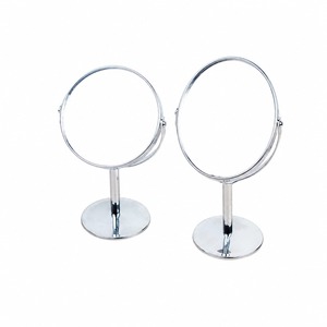 Espejo de Maquillaje Redondo de Metal, Espejo de Vanidad de Escritorio Ajustable con Diseño Giratorio para Uso Doméstico - Product Image 5