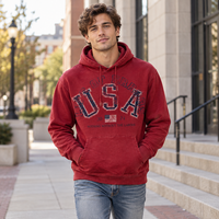 Sweat à capuche vintage pour homme, coupe ample, 100% coton, avec logo personnalisé, idéal pour la revente, collection automne