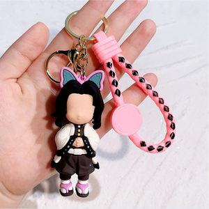 سلسلة مفاتيح مطاطية ثلاثية الأبعاد من البي في سي الناعم بتصميم شخصيات الأنمي الكرتونية الشهيرة - Product Image 5
