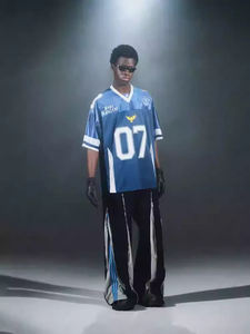 เสื้อเจอร์ซีย์กีฬาแบบวินเทจยุค 90 ทีมบาสเก็ตบอล ฮอกกี้ ฟุตบอล  ผ้าซาติน พิมพ์ชื่อและหมายเลขตามสั่ง - Product Image 3