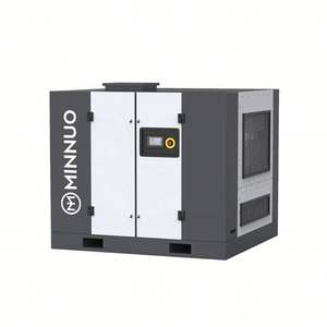 Minnuo คอมเพรสเซอร์แอร์สกรู75KW แรงดันไฟฟ้าและความถี่ที่กำหนดเองพร้อมไดรฟ์ความถี่แปรผันสำหรับทั่วโลก - Product Image 4