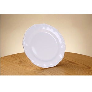 Assiette en mélamine vietnamienne à motif végétal de dessin animé simple, D19*2.6cm, écologique, ronde, avec décalcomanie polie - Product Image 2