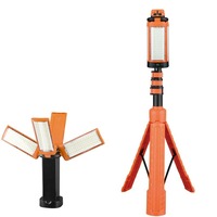 Tragbare Faltbare Magnetische Arbeitsleuchte Wiederaufladbare LED-Campinglampe Erweiterbares Stativ-Beleuchtungssystem für Werkstatt und Garage