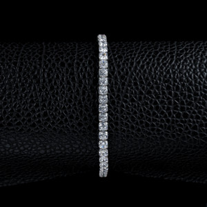 925 Silver Cubic Zirconia Tennis <b>Bracelet</b> - Product Image 2