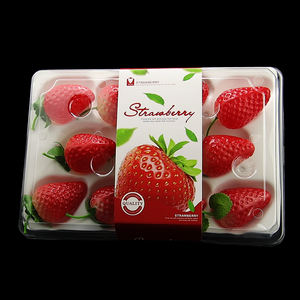 Cajas de Embalaje Transparentes Desechables con Bandejas Interiores de EVA para Fresas y Frutas, Personalizables, de Plástico de Grado Alimenticio - Product Image 3