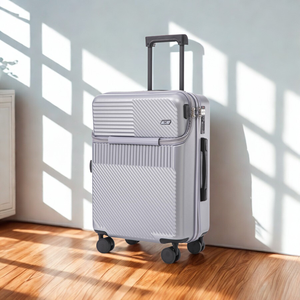 <span class=keywords><strong>Valise</strong></span> rigide extensible 20 pouces de premier choix avec port USB, approuvée par les compagnies aériennes, pour voyages d'affaires et week-ends - Product Image 1