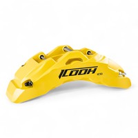 Kit Rem Balap Profesional ICOOH Performa Tinggi Modifikasi 6 Piston IC5 330/345/355/378mm Big Brake Kit untuk Golf MK 5 6 7 8