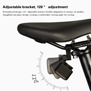 Feu arrière de vélo étanche rechargeable par USB IPX6 5V 500mA, fixation sur tube de selle, 43g - Product Image 2