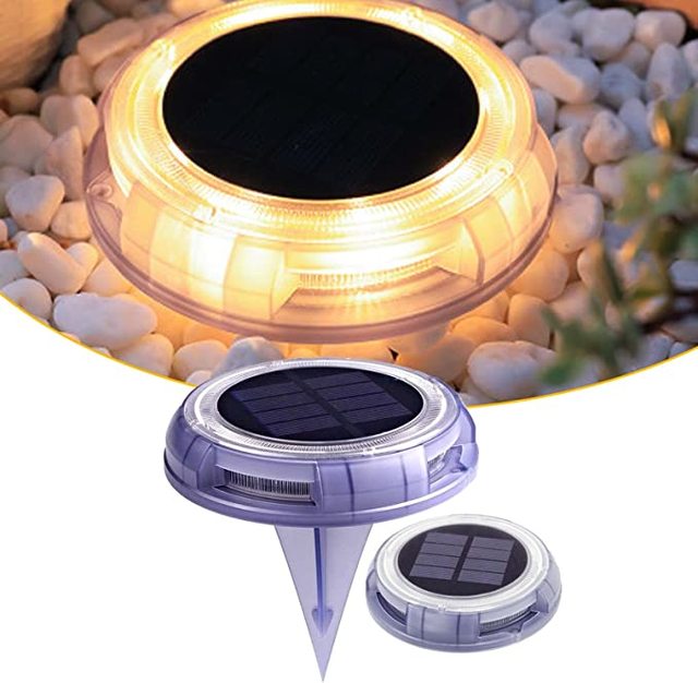 Outdoor In-Ground Lights Solar - Landscape Lighting - Outdoor Lighting for Deck, Pool, Step,  and Wall