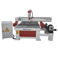 1325 côté dispositif rotatif 4 axes cnc routeur machine adaptée pour 3D bois PVC acrylique etc. machines de traitement des matériaux