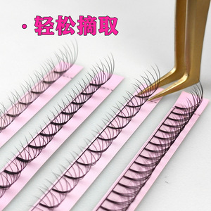 Extensions de cils en vison Abonnie à tige courte 3D 4D 5D 6D 0,07 mm 8-15 mm, cils artificiels naturels et doux pour usage général - Product Image 4