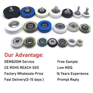 عجلة بلاستيكية منخفضة الاحتكاك من البولي أوكسي ميثيلين والنايلون مع محامل 6000RS 6200RS 6900RS 6901RS 6001RS 6202RS 6002RS 6203RS 6904RS 6004RS - Product Image 2