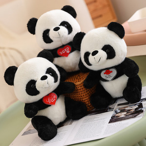 Peluche <span class=keywords><strong>Panda</strong></span> Amour, Jouet en Peluche, <span class=keywords><strong>Panda</strong></span> qui Embrasse le Cœur, Oreiller pour Enfants, Cadeau pour la Saint-Valentin - Product Image 5