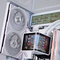 Ordinateur de jeu personnalisé haut de gamme blanc R7 9850X3D I9 14900K RTX 5080 5070Ti Double écran Verre panoramique Ordinateur de jeu Win10