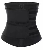 Ceinture de sudation amincissante double pour le ventre, avec contrôle ferme, pour le yoga, avec boutons décoratifs, grande taille pour adolescentes