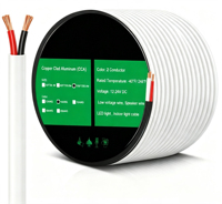 Fil électrique 14 AWG à 2 conducteurs avec âme en aluminium plaqué cuivre et gaine en PVC pour 12V 24V