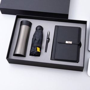 Promotional Umbrella Vacuum Flask A5 Notebook Pen Luxury Personalized Gift Box Set Corporate Giveaways Cardboard Package Suit - Product Image 4