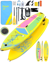 Nouveauté 2025 - Planche à pagaie gonflable portable YASKA FIVE-03 personnalisée avec une seule aileron pour les lacs et les rivières