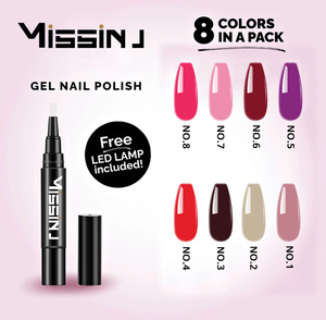 Kit de Esmalte de Uñas 3 en 1 Multicolor con Lámpara LED, Esmalte de <span class=keywords><strong>Gel</strong></span> de Un Solo Paso, Base/Color/Brillo para Salón y Diseño DIY - Product Image 2