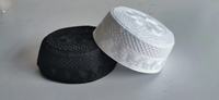 Conceptions ethniques traditionnelles de haute qualité mode vente en gros hommes broderie casquette de prière musulmane chapeau Ramadan Eid cadeau casquette musulman