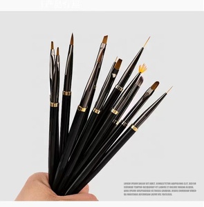 12 Cái Bán Hot Baking Trang Trí Bàn Chải UV Gel Nylon Cookie Brushes Set Tranh Brush Baking Pastry Dụng Cụ Nhà Bếp - Product Image 6