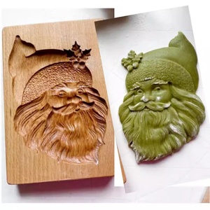 Molde cortador <span class=keywords><strong>de</strong></span> galletas <span class=keywords><strong>de</strong></span> madera <span class=keywords><strong>de</strong></span> haya china transfronterizo, molde para hornear galletas con forma <span class=keywords><strong>de</strong></span> flor, no apto para horno. - Product Image 4