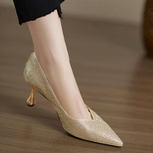 Chaussures de mariée en cuir souple de qualité supérieure, mocassins à enfiler, tendance mode été-automne 2026, style Mary Jane français, talon haut décontracté - Product Image 2