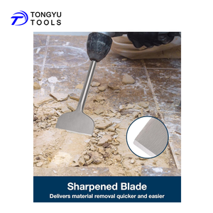 Broca de cincel para escalar el suelo de cabeza recta SDS Plus de 4 "X 11", hoja plana de pala de acero para mortero Thinset de azulejos y eliminación de adhesivos - Product Image 4