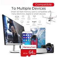 Harga Pabrik Grosir Pasokan Kartu Penyimpanan 64gb 16gb TF 32gb Taiwan Micro TF SD Card 128 Gb Kartu Memori