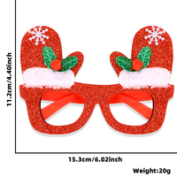Lunettes de fête vertes pour Noël, accessoire photo accrocheur pour réunions de Noël, cadeaux pour enfants et petits cadeaux – Vente chaude