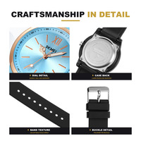 SKMEI 2008 Nouvelle Arrivée Montre à Quartz Élégante pour Femme Bracelet en PU Créatif Résistante à l'Eau Lumineuse Montre-Bracelet Décontractée et Concise