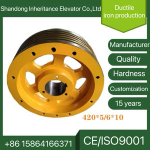 <span class=keywords><strong>Polea</strong></span> de tracción de <span class=keywords><strong>ascensor</strong></span> personalizable Thysen 424*6*10 accesorio de calidad asegurada - Product Image 3