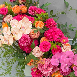 Sunwedding gerçekçi yanmış portakal çiçeği koşucu Set süper uzun ipek beyaz ve kahverengi çiçekler anneler günü için - Product Image 4