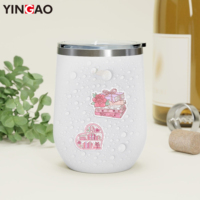 Pegatinas de Vinilo Personalizadas a Prueba de Agua, Lindas Pegatinas de Dibujos Animados de PVC, Pegatinas Decorativas de Anime con Logotipo Personalizado, Decoración para Diario, Pegatinas Kiss Cut