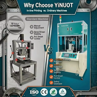 Nouvelle machine d'impression d'étiquettes à chaud à servo haute performance pour bouteilles et bouchons cosmétiques, compatible avec les machines de moulage par injection