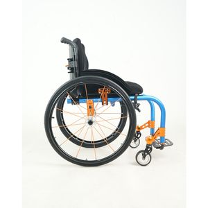 Penyembuhan lipat olahraga, kursi roda logam campuran kecepatan tinggi ringan, peralatan rehabilitasi perjalanan kebugaran orang tua - Product Image 4