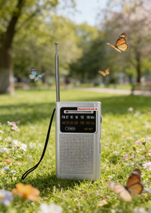 Radio Tascabile FM AM Leggera in Plastica con Altoparlante Integrato e Cinturino da Polso per Escursioni, Passeggiate e Campeggio - Product Image 5
