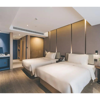 Ensemble de meubles de chambre d'hôtel sur mesure Armoire-lavabo 3, 4 et 5 étoiles pour chambre de villégiature