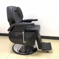 Fauteuils de Barbier Ergonomiques en Cuir Synthétique, Réglables en Hauteur, Rotation à 360 Degrés, Écologiques, Hydrauliques Professionnels pour Salon