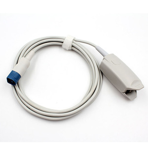 Compatible avec le capteur de saturation en oxygène du sang réutilisable M1196A SP02 pour adulte, à clipser sur le doigt - Product Image 1